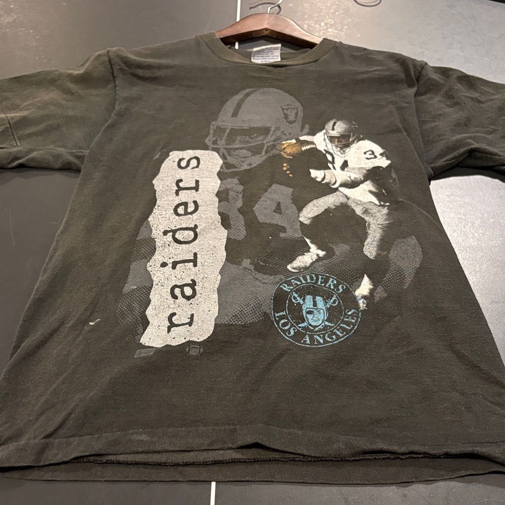 Raiders Beau jaxson, black T-shirt, Los Angeles medium men's Tee vintage